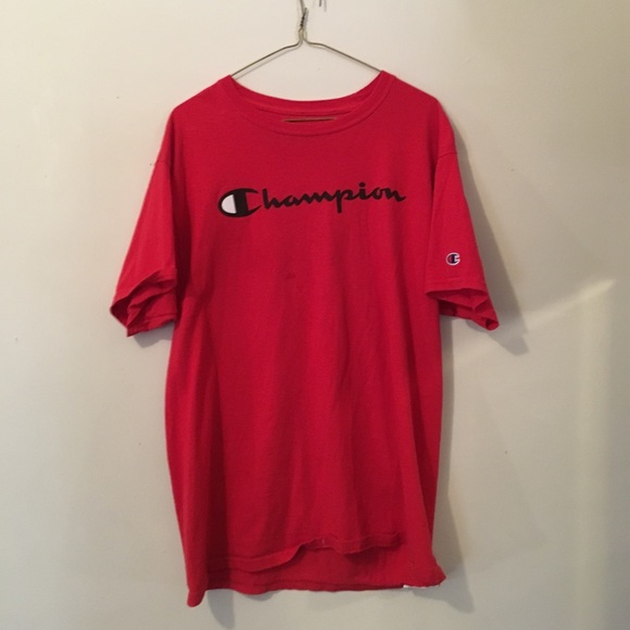 champion red tee